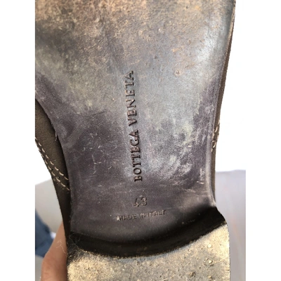 Pre-owned Bottega Veneta Brown Suede Boots