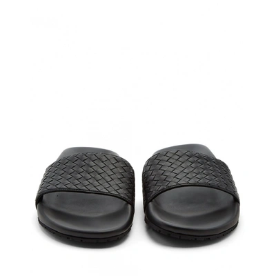 Pre-owned Bottega Veneta Leather Sandals In Black