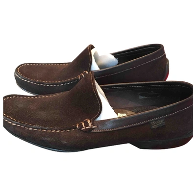 Pre-owned Paraboot Velvet Flats In Brown