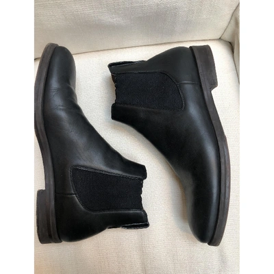 Pre-owned Loro Piana Leather Boots In Black