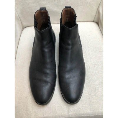 Pre-owned Loro Piana Leather Boots In Black
