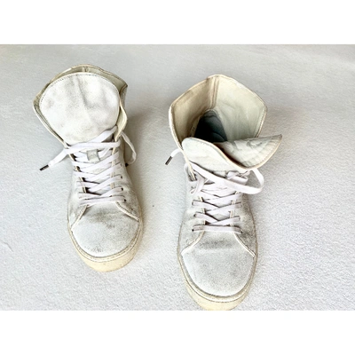 Pre-owned John Varvatos Trainers In White
