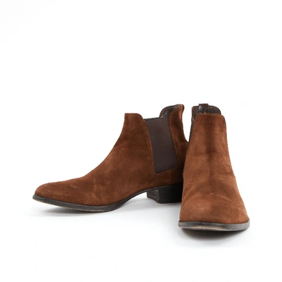 Pre-owned Tom Ford Brown Suede Boots
