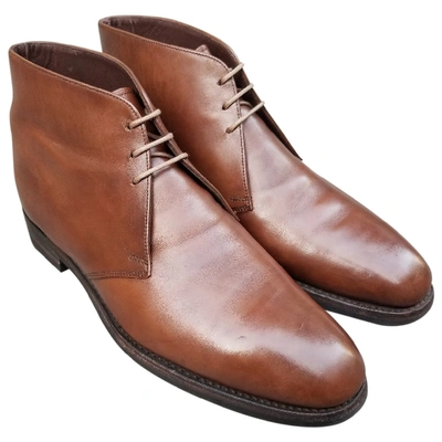 Pre-owned Loake Brown Leather Boots