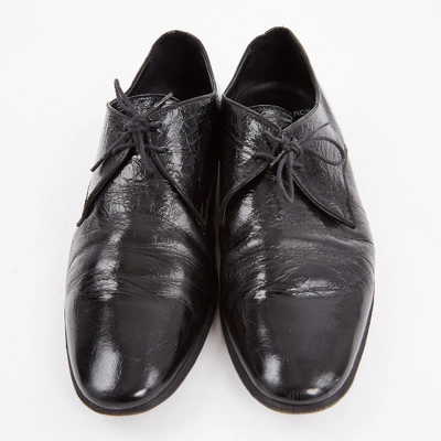 Pre-owned Pierre Hardy Patent Leather Lace Ups In Black