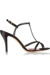 MARC JACOBS Satin And Leather Sandals