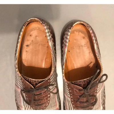 Pre-owned Etro Multicolour Leather Lace Ups