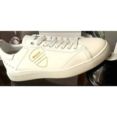 Pre-owned Blauer High Trainers In White