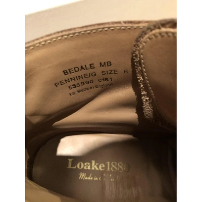 Pre-owned Loake Leather Boots In Brown