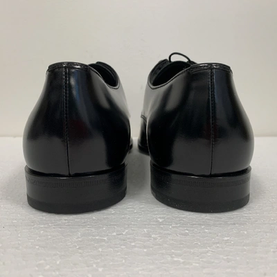 Pre-owned Prada Black Leather Lace Ups