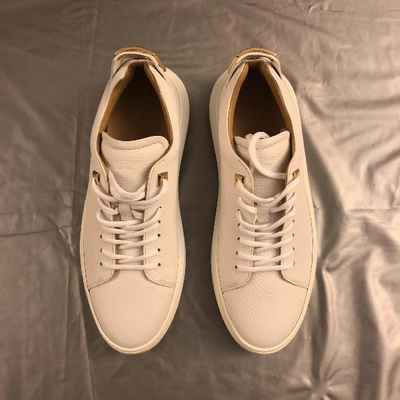 Pre-owned Buscemi Leather Low Trainers In White
