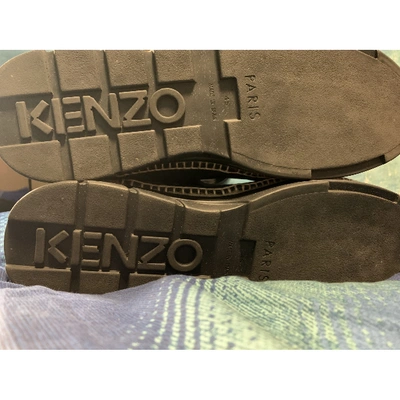 Pre-owned Kenzo High Trainers In Black
