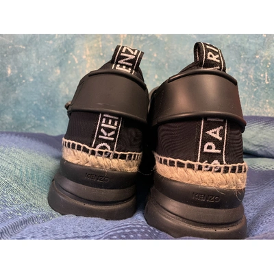 Pre-owned Kenzo High Trainers In Black
