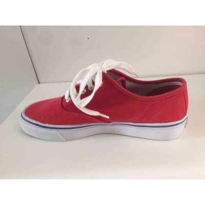 Pre-owned Polo Ralph Lauren Red Cloth Trainers