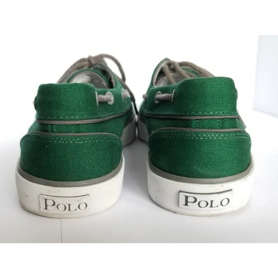 Pre-owned Polo Ralph Lauren Cloth Boots In Green