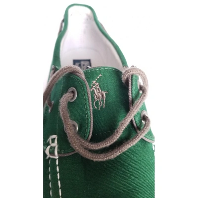 Pre-owned Polo Ralph Lauren Cloth Boots In Green