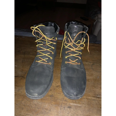 Pre-owned Timberland Black Suede Boots