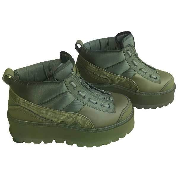 puma green boots