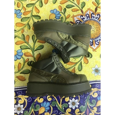 Pre-owned Fenty X Puma Green Rubber Boots