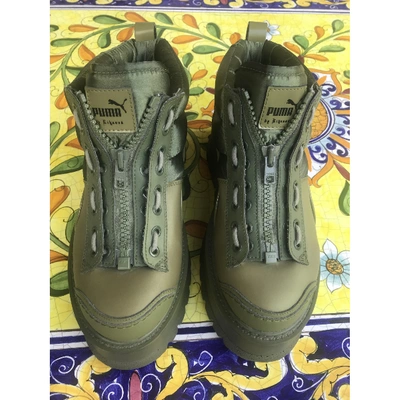 Pre-owned Fenty X Puma Green Rubber Boots