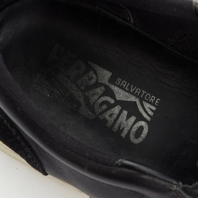 Pre-owned Ferragamo Black Leather Trainers