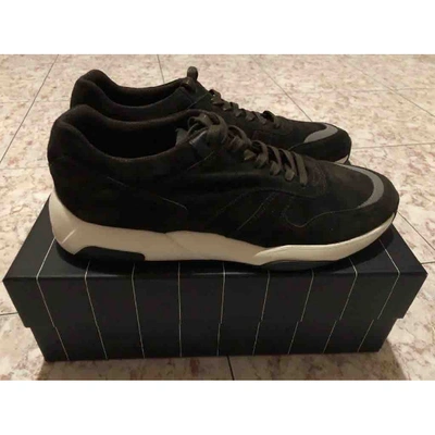 Pre-owned Z Zegna Brown Suede Trainers