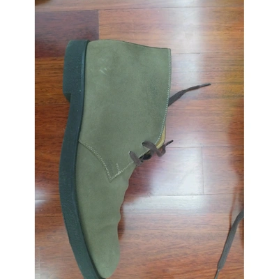 Pre-owned Gucci Beige Suede Boots