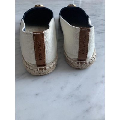 Pre-owned Tory Burch Beige Cloth Espadrilles