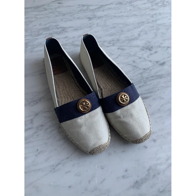 Pre-owned Tory Burch Beige Cloth Espadrilles