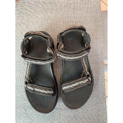 Pre-owned Teva Sandals In Grey
