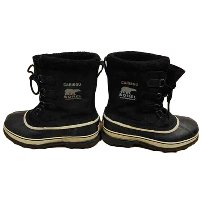 Pre-owned Sorel Black Rubber Boots