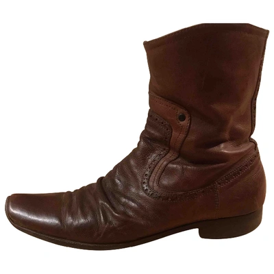 Pre-owned Diesel Brown Leather Boots