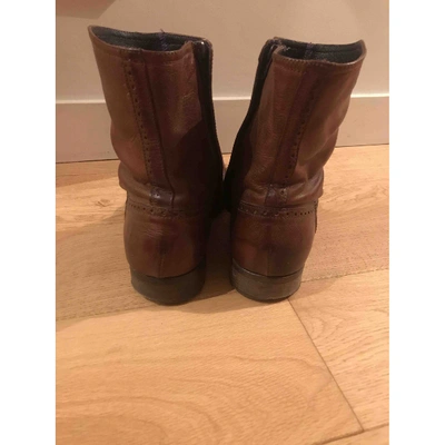 Pre-owned Diesel Brown Leather Boots