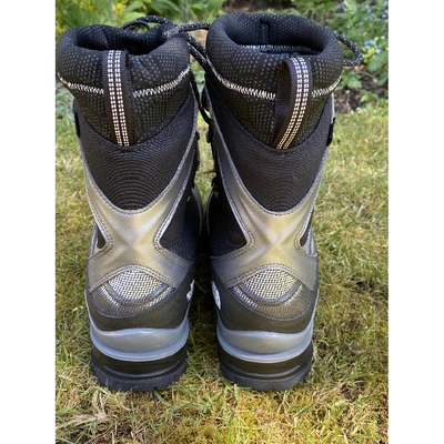 Pre-owned The North Face Leather Boots In Silver