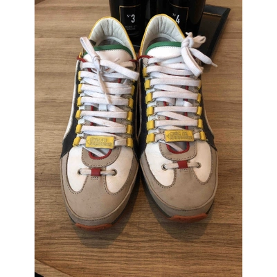 Pre-owned Dsquared2 Multicolour Leather Trainers