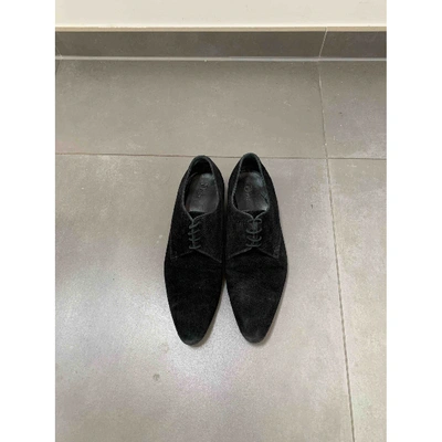 Pre-owned Dior Lace Ups In Black