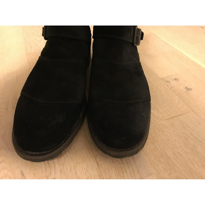 Pre-owned Belstaff Black Suede Boots