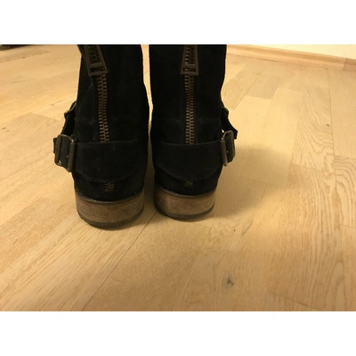 Pre-owned Belstaff Black Suede Boots