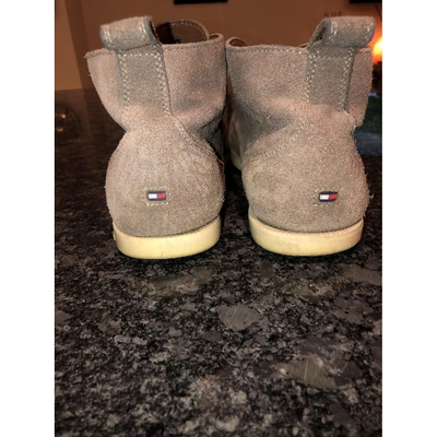 Pre-owned Tommy Hilfiger Beige Suede Boots