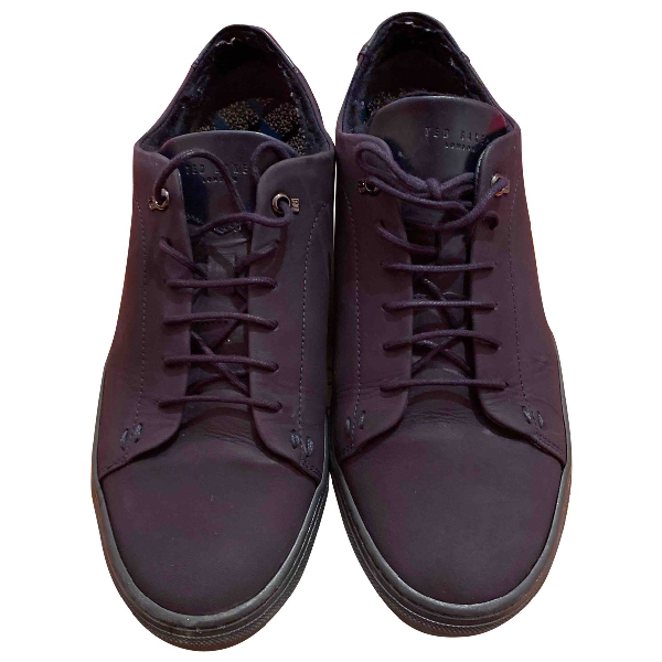 purple suede trainers