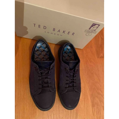 Pre-owned Ted Baker Low Trainers In Purple
