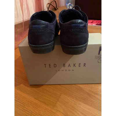 Pre-owned Ted Baker Low Trainers In Purple