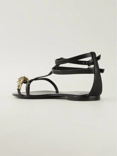 Shop Giuseppe Zanotti Gold Detail Sandals