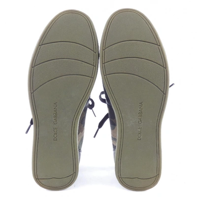 Pre-owned Dolce & Gabbana Green Cloth Trainers