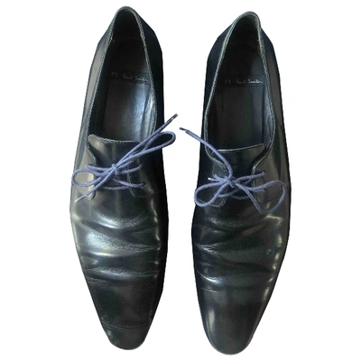 Pre-owned Paul Smith Leather Lace Ups In Black