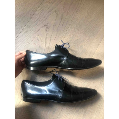 Pre-owned Paul Smith Leather Lace Ups In Black