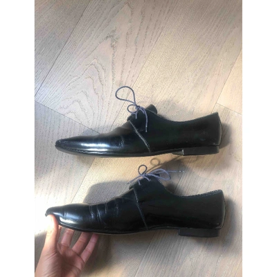 Pre-owned Paul Smith Leather Lace Ups In Black