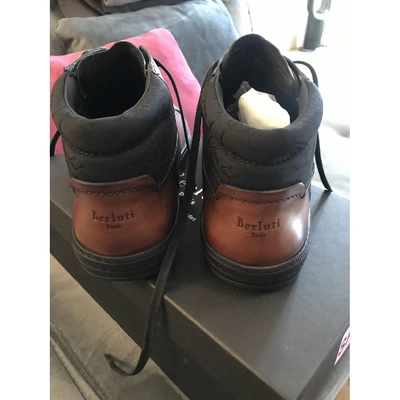 Pre-owned Berluti Brown Leather Trainers