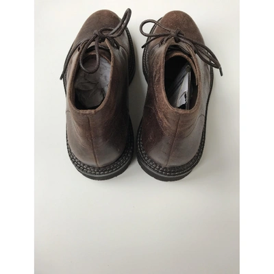 Pre-owned Brunello Cucinelli Brown Leather Boots