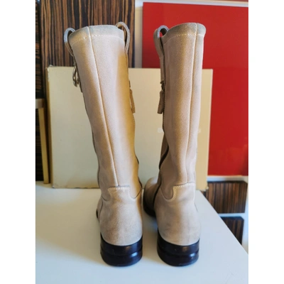 Pre-owned Sergio Rossi Suede Boots